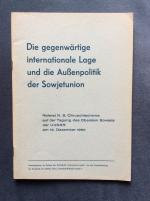 Referat N. S. Chruschtschow: Die gegenwä Referat N. S. Chruschtschow: Die gegenwä