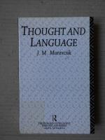 Thought and Language. (The Problems of Philosophy : Their Past and Present).