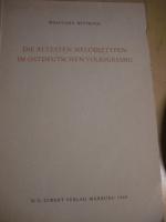 DIE ÄLTESTEN MELODIETYPEN IM OSTDEUTSCHEN VOLKSGESANG.