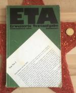 Rainer Single: ETA, Erweiterte Textaufga Rainer Single: ETA, Erweiterte Textaufga