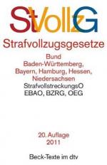 Strafvollzugsgesetze Bund Baden-Württemberg, Bayern, Hamburg, Hessen. Niedersachsen - TB 5523 -