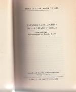 Französische Dichter in der Gefangenschaft. Eine Anthologie in französischer und deutscher Sprache. Stimmen bedrängter Völker