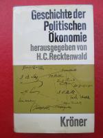 Geschichte der politischen Ökonomie Eine Einführung in Lebensbildern