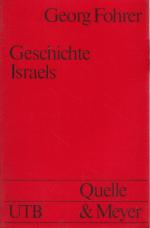 Georg Fohrer: Geschichte Israels