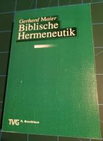Gerhard Maier: Biblische Hermeneutik