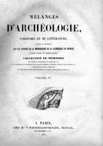 Mélange d'Archéologie, D'Histoire et de Litterature. Vol. IV