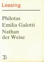 Deutsches Theater Berlin - Emilia Galotti - Ein Trauerspiel in fünf Aufzügen - Kammerspiele - Nathan der Weise - Ein dramatisches Gedicht - Philotas - Ein Trauerspiel - von Gotthold Ephraim Lessing - Programmheft - mit Besetzungslisten