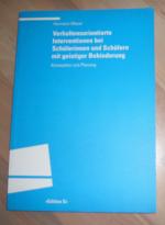 Verhaltensorientierte Interventionen bei Schülerinnen und Schülern mit geistiger Behinderung