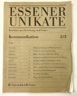 ESSENER UNIKATE 2/3 Berichte aus Forschung und Lehre - Kommunikation