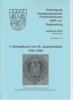 1. Heiratsbuch von St. Joachimsthal 1531 bis 1554