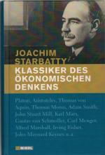 Joachim Starbatty: Klassiker des ökonomi Joachim Starbatty: Klassiker des ökonomi