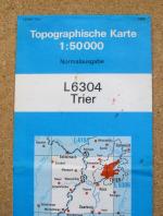 TK50 L6304 Trier - Topographische Karte 1:50000