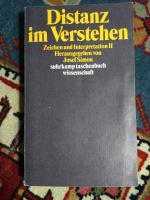 Josef Simon: Distanz im Verstehen