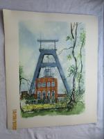 17 farbige Drucke: Aquarelle - auf Büttenpapier