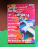 c't magazin für computertechnik 1, 29.12.2003: DVD, aber richtig; Kaufberatung: Brenner schon ab 79 Euro; Prüfstand: RW-Rohlinge, Kopiersoftware; Tests: Steuerspar-Software: DivX-DVD-Player; Download.Manager; Windows-Umzugshelfer; Kauftrend-Umfrage: Run auf Notebooks; Sicherer Mailserver; PDF-Signaturen; Server-Skripte im Griff; Netzwerkprozessoren; Tablet-PCs von S bis XL: Die besseren Notebooks