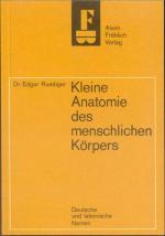 Kleine Anatomie des menschlichen Körpers. ( Deutsche und lateinische Namen.)