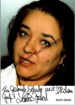 Karin Jäckel: Original Autogramm Karin J