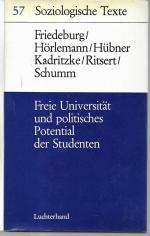 Freie Universität und politisches Potential der Studenten