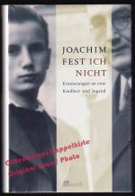 Joachim Fest: Ich nicht: Erinnerungen an Joachim Fest: Ich nicht: Erinnerungen an