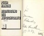 Peter Handke: Begrüßung des Aufsichtsrat