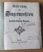 Marpurg, Friedrich Wilhelm:: Anleitung z Marpurg, Friedrich Wilhelm:: Anleitung z