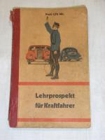 Lehrprospekt für Fahrschüler Prüfungsfra