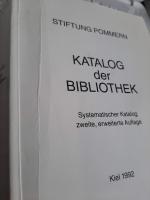 Katalog der Bibliothek Stiftung Pommern