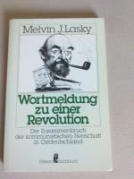 Lasky, Melvin J: Wortmeldung zu einer Re Lasky, Melvin J: Wortmeldung zu einer Re
