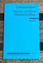 Lektüreschlüssel zu Heinrich von Kleist: Michael Kohlhaas