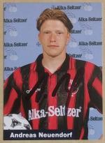 Autogrammkarte Bayer Leverkusen Bundesliga 1995/1996 Andreas Neuendorf