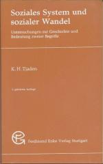 Karl Hermann Tjaden: Soziales System und