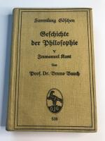 Geschichte der Philosophie IV, Sammlung Göschen, Neuere Philosophie bis Kant