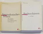 2 Bücher "Praktischer Journalismus": Band 43: JOURNALISTISCHES TEXTEN Sprachliche Grundlagen für professionelles Informieren + Band 7: RECHERCHIEREN