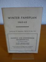 Winterfahrplan 1962/63. Mayer´s Unterländer Taschenfahrplan 22.Folge