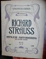 Heimliche Aufforderung, tief, No. 3,  aus: 4 Lieder mit Klavierbegleitung, op. 27