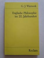 Englische Philosophie im 20. Jahrhundert