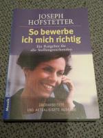 Joseph Hofstetter: So bewerbe ich mich r