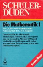 Schülerduden. Die Mathematik I