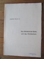 Das Weltbild der Edda und das Christentum