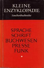 Sprache Schrift Buchwesen Presse Funk