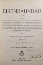 Der Eisenbahnbau. (Handbuch des Bauingenieurs. IV.-VII. Band, Teil  I-IV). 4 Teile in 4 Bänden.