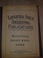 Orchester-Noten für Salon-Orchester. Orchestral Publications.  Ballet Music from Masaniello.