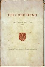 FÖR GODE FRÜNN  -  Eine Lübecker Bildrei