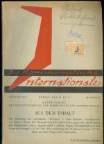 Die Kommunistische Internationale. Zeitschrift des Exekutivkomitees der Kommunistischen Internationale. XI. Jahrgang 1930, Heft 26/27,  23. Juli 1930.