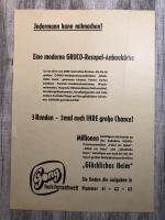 Gong: Gong Preisausschreiben Werbung Rek