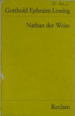 Nathan der Weise. Ein dramatisches Gedicht in fünf Aufzügen - Textausgabe mit Anmerkungen/Worterklärungen