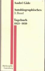 Autobiographisches 3. Band, Tagebuch 1923-1939