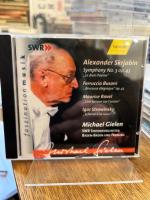 Alexander Skrjabin: Symphony No. 3 op. 43 / Sinfonie Nr. 3 op 43 "Le divin Poeme"; Ferrucio Busoni: Berceuse élégiaque (des Mannes Wiegenlied am Sarge seiner Mutter) op. 42; Maurice Ravel: Une barque sur l`océan; Igor Strawinsky: Scherzo à la russe (für Orchester). SWR Sinfonieorchester Baden-Baden und Freiburg, Michael Gielen.