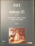 Sinfonia [I] (1779) per 2 Flauti Dolci (Flauti Traversi), 2 Corni, 2 Violini, Viola e Basso