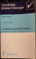 Klaue, Peter und Peter Klaue: Checkliste Klaue, Peter und Peter Klaue: Checkliste